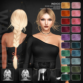 Wasabi // Indigo Mesh Hair - Fireworks