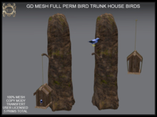 GD MESH FULL PERM BIRD TRUNK HOUSE BIRDS