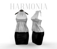 *** Harmonia Stripes Grey Black Kim Outfit - Maitreya Hourglass