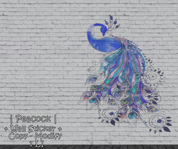 WIB - Wall Sticker - Peacock