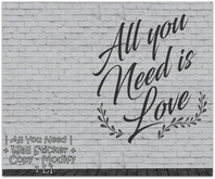 WIB - Wall Sticker - All You Need