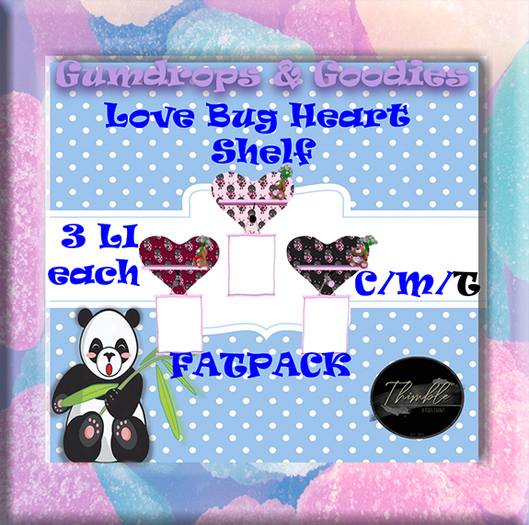 01-20 G&G ~ SHELF FATPACK Lovebug heart  fatpack