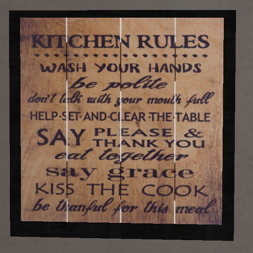 Kitchen Art Rules