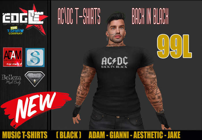 [ECC]  ACDC BACK IN BLACK TEES