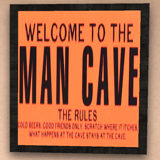 Man Cave Rules Art