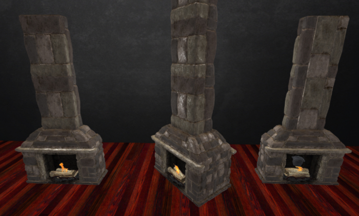 Carthage Stone Fireplace set