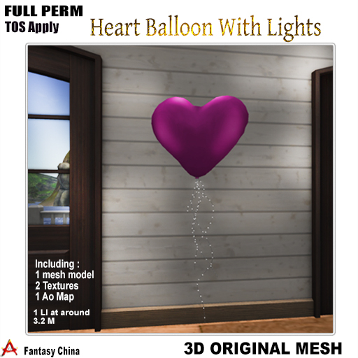 Full Perm Heart Balloon