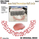 Full Perm Rose Petal Decoration S-2