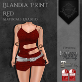 **Mistique** Blandia Print Red (wear me and click to unpack)