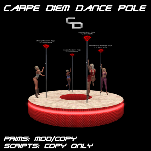 Carpe Diem Pole Dance Carousel Tree