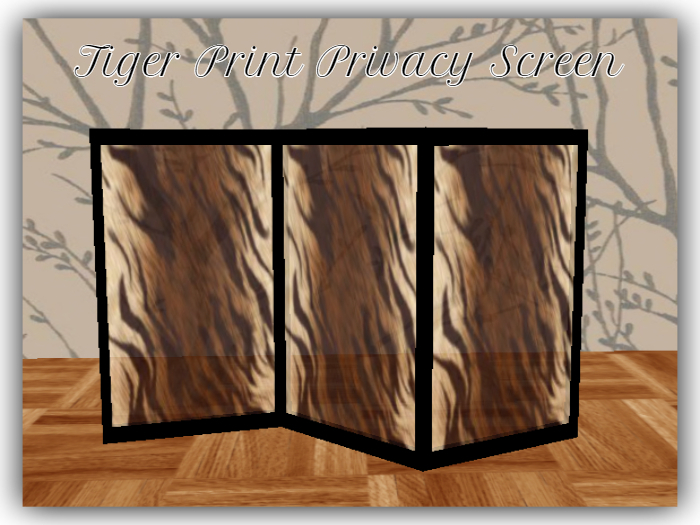 TIGER PRINT PRIVACY SCREEN