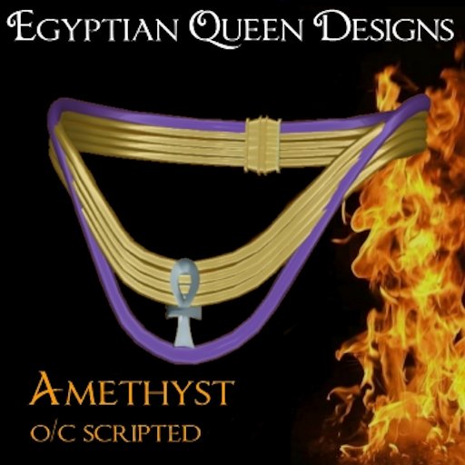 E.Q.D.GOLD AMETHYST COLLAR