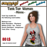 Tank Top white - Minnie - F [emmegi]