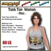Tank Top white - MINI - F [emmegi]