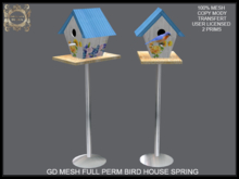 GD MESH FULL PERM BIRD HOUSE SPRING