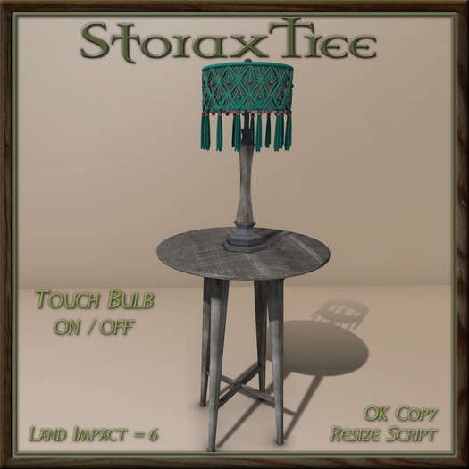 Antique Table Boho Lamp B9