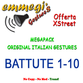 Megapack italian gestures Battute 1-10