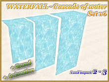 WATERFALL - Cascade of water - Set v 6 (Full perm)