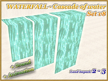 WATERFALL - Cascade of water - Set v 8 (Full perm)