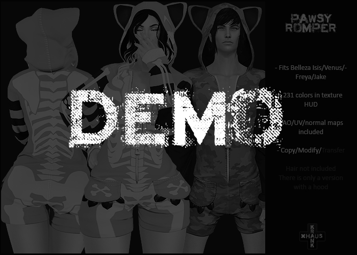 krankhaus - Pawsy Romper - Belleza DEMO