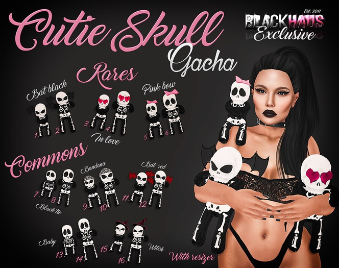 BLACK HAUS - Cutie Skulls Gacha - Witch (Arms) R 16