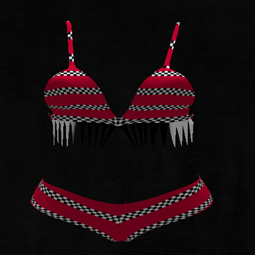 Red Checkered Bikini-Maitreya