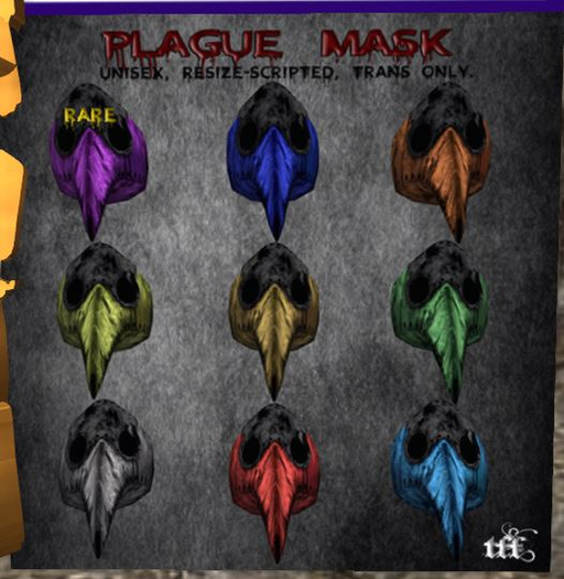 TFF Plague Mask Purple (boxed) - RARE
