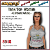 Tank Top white - G power - F [emmegi]