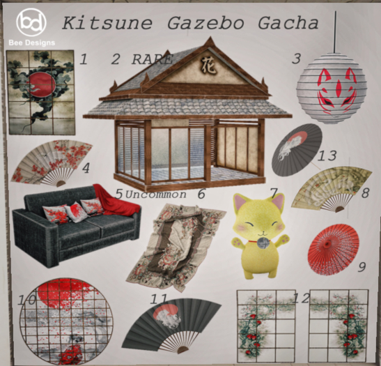 Bee Designs Kitsune Gazebo gacha 7