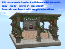 S*R.store mesh Gazebo I will dance with fountain