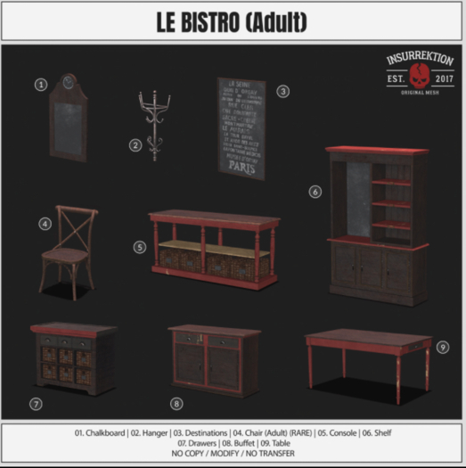 [IK] Le Bistro - 04. Chair (Adult) - RARE