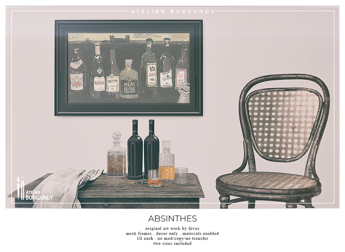 Atelier Burgundy . Absinthes