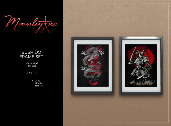 Moonley Inc. - Bushido Frame Set