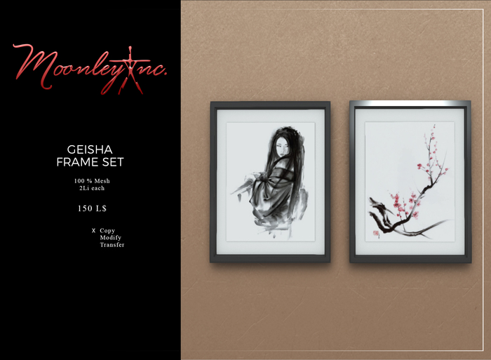 Moonley Inc. - Geisha Frame Set