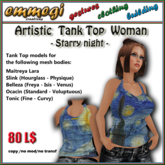 Artistic Tank Top - Starry night - F [emmegi]