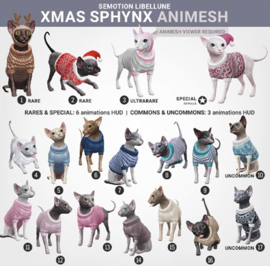 SEmotion Libellune Xmas Sphynx Animesh #8