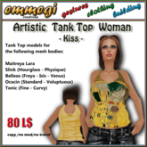 Artistic Tank Top - Kiss - F [emmegi]