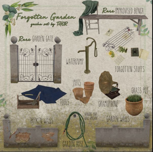 ..::THOR::.Forgotten Garden Full Set inc 2 RARES