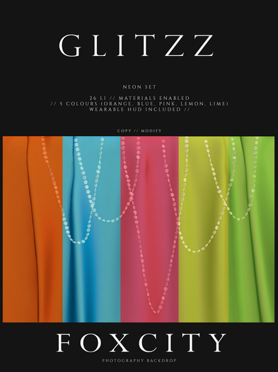 FOXCITY. Photo Booth - Glitzz (Neons) (HUD. Wear me)