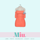 Miu - Ruby dress coral