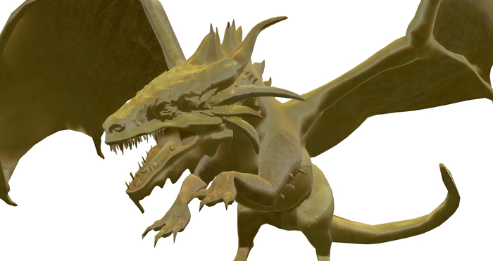 Dragon Statue - 1 Prim