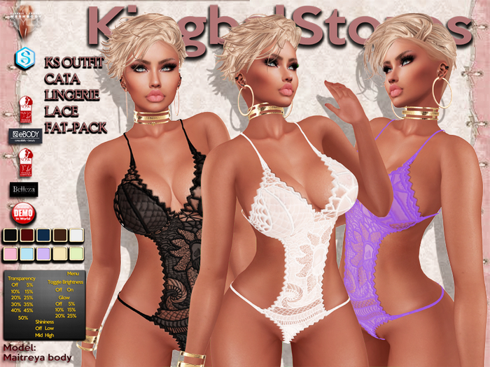 420 KS OUTFIT CATA LINGERIE LACE FAT-PACK