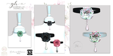 ♥{GH} ♥ Rose Glamour Choker Trio