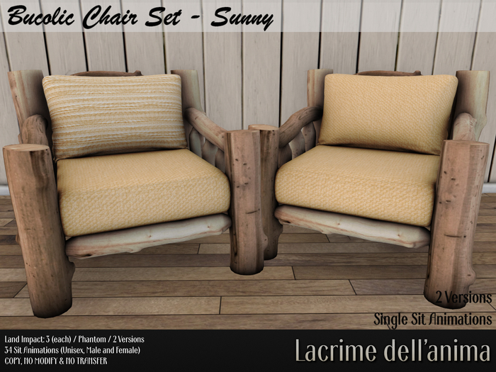 Bucolic Chair Set - Sunny