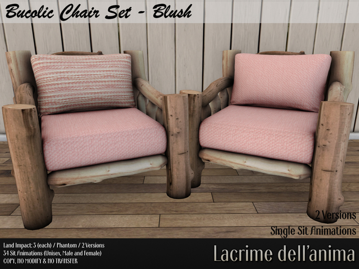 Bucolic Chair Set - Blush