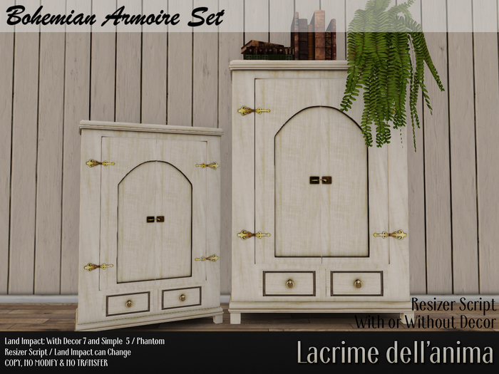 Bohemian Armoire Set