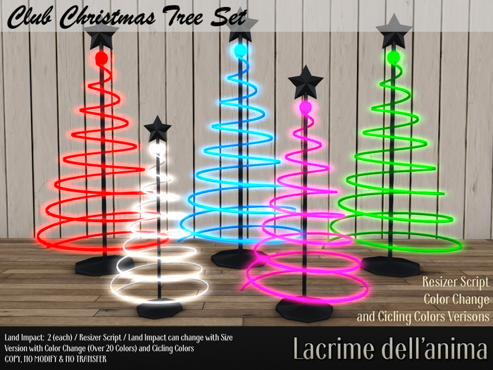 Club Christmas Tree Set