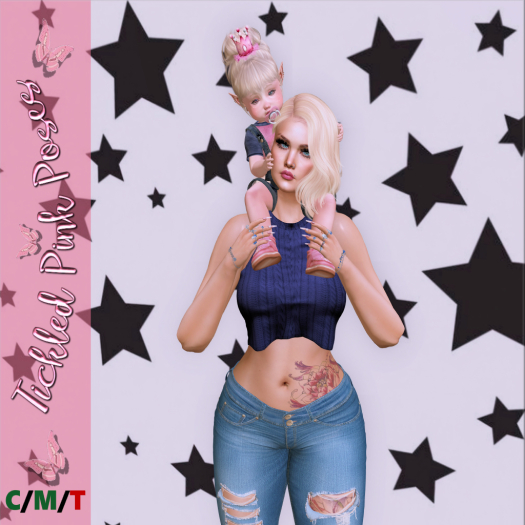 {Tickled Pink} Shoulder Rides With Mommy - BENTO