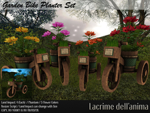 Garden Bike Planter Set - 5 Colors