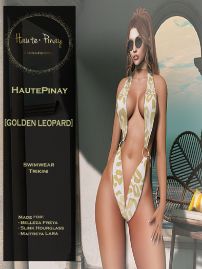 HautePinay [GOLDEN LEOPARD] Trikini